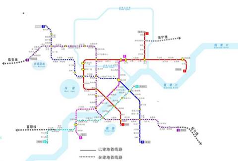 杭州轨道已建在建线路